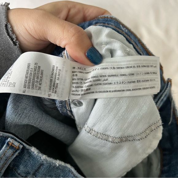 A&F The Ankle Straight Ultra High Rise Denim - 27 / 4s - Picture 7 of 7